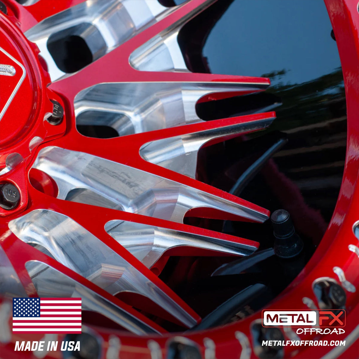 Metal FX Offroad Fang 6R Forged 3-Piece Beadlock UTV Wheel