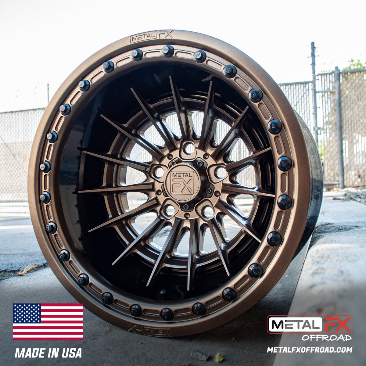 Metal FX Offroad Mobster R Forged 3-Piece Beadlock UTV Wheel