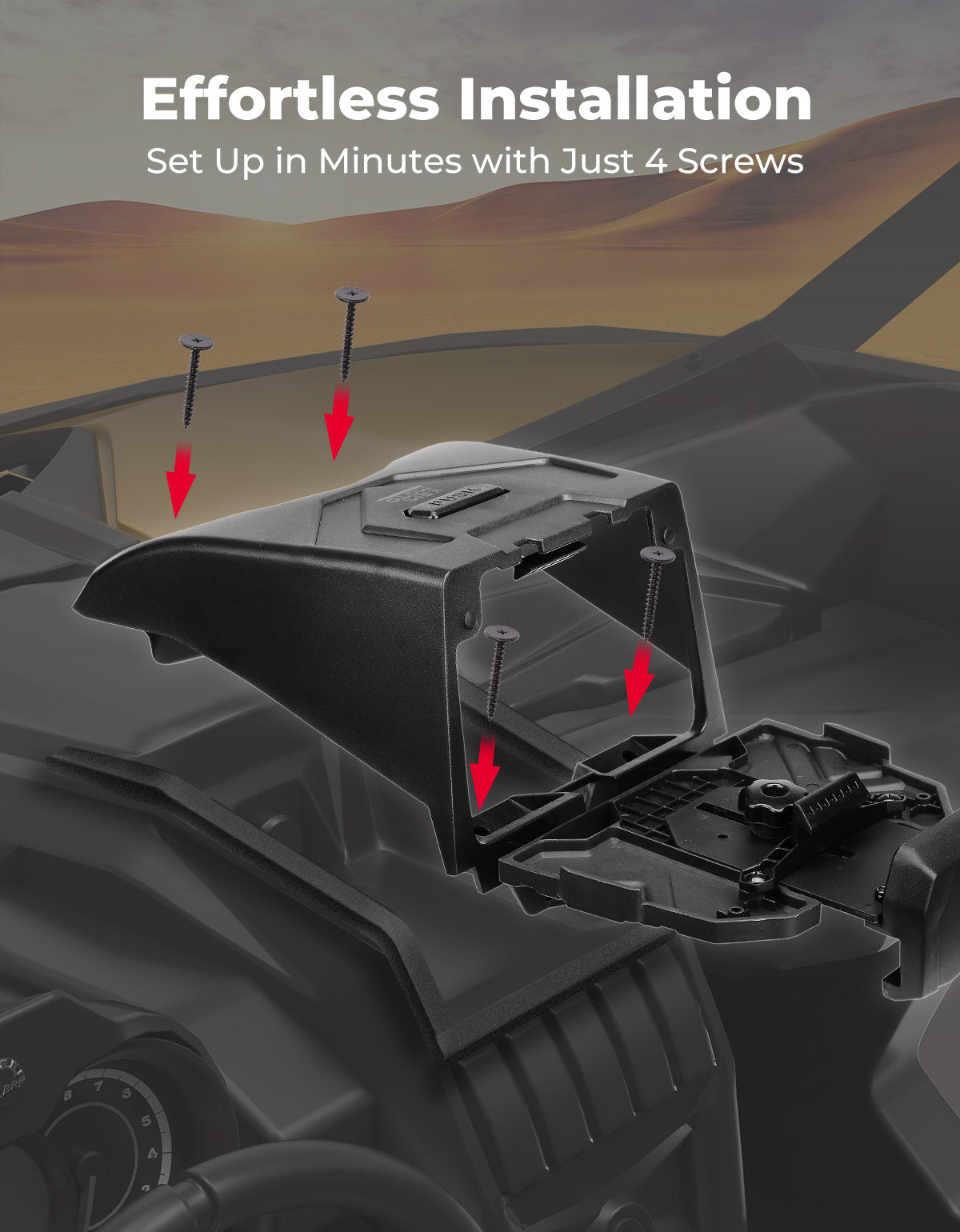 Tablet Holder With Storage Box for Can Am Maverick X3/Max - Kemimoto