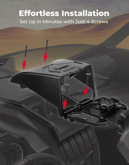 Tablet Holder With Storage Box for Can Am Maverick X3/Max - Kemimoto