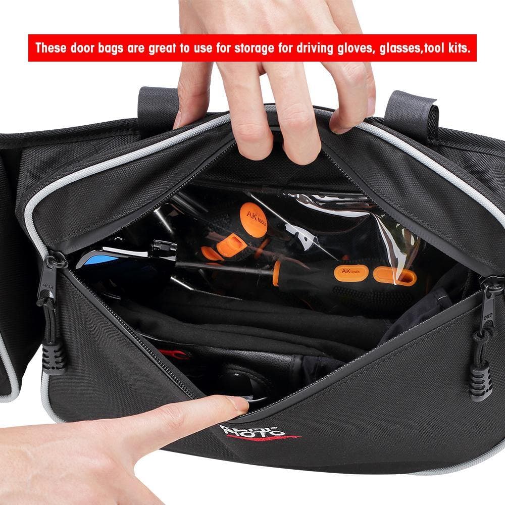 Can Am Maverick X3 Door Strorage Bags ï¼?Center Shoulder Console Storage Bag Bundle ($10 off) - KEMIMOTO