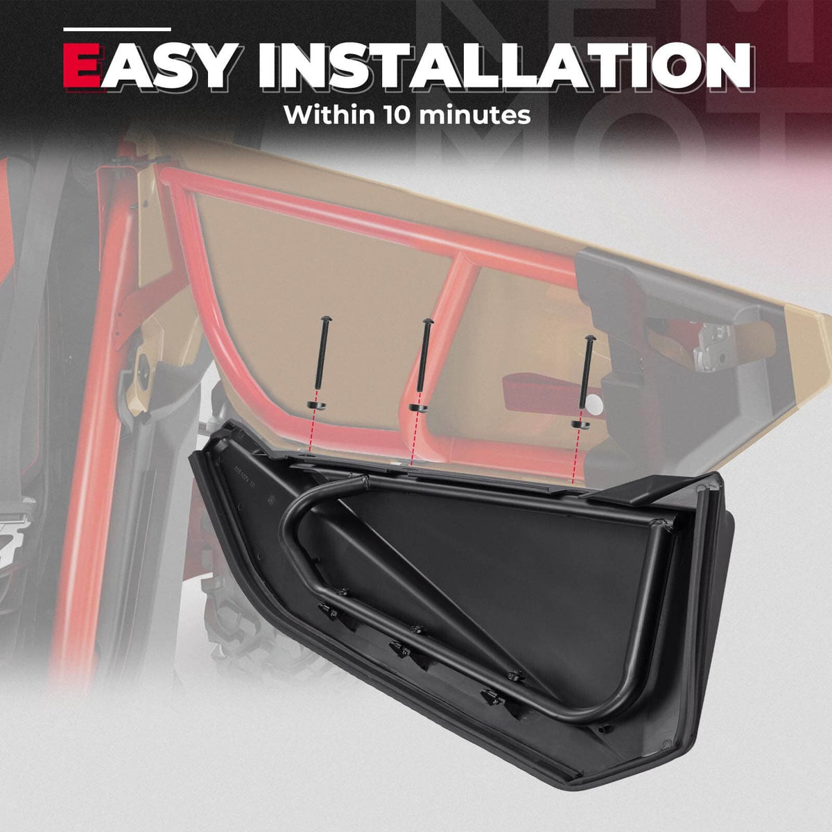 Can-Am Maverick X3 Front Door Storage Bags & Front Lower Door Inserts - KEMIMOTO
