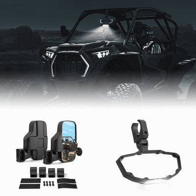 UTV 1.75" /  2" Side View Mirrors and Center Mirror