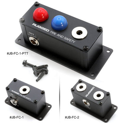 Jack Box Headset Stations for RRP800 Fire & Safety Intercoms - Dual Position Jack Box
