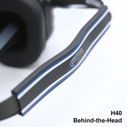 Listen Only Headsets with 3.5 mm Mono Audio Cable - H40 Behind-the-Head