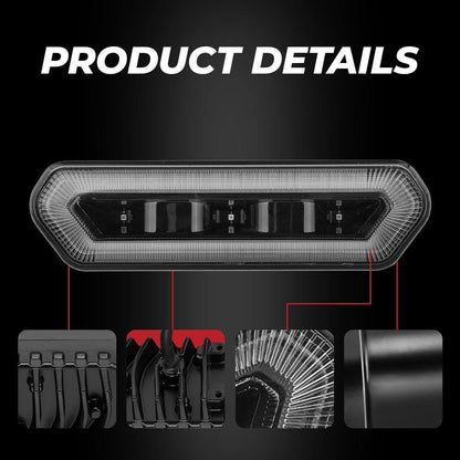 1.75-2â€?UTV Red Chase Tail Light 90133 Can Am Maverick X3 Polaris RZR PRO XP 2020 - KEMIMOTO