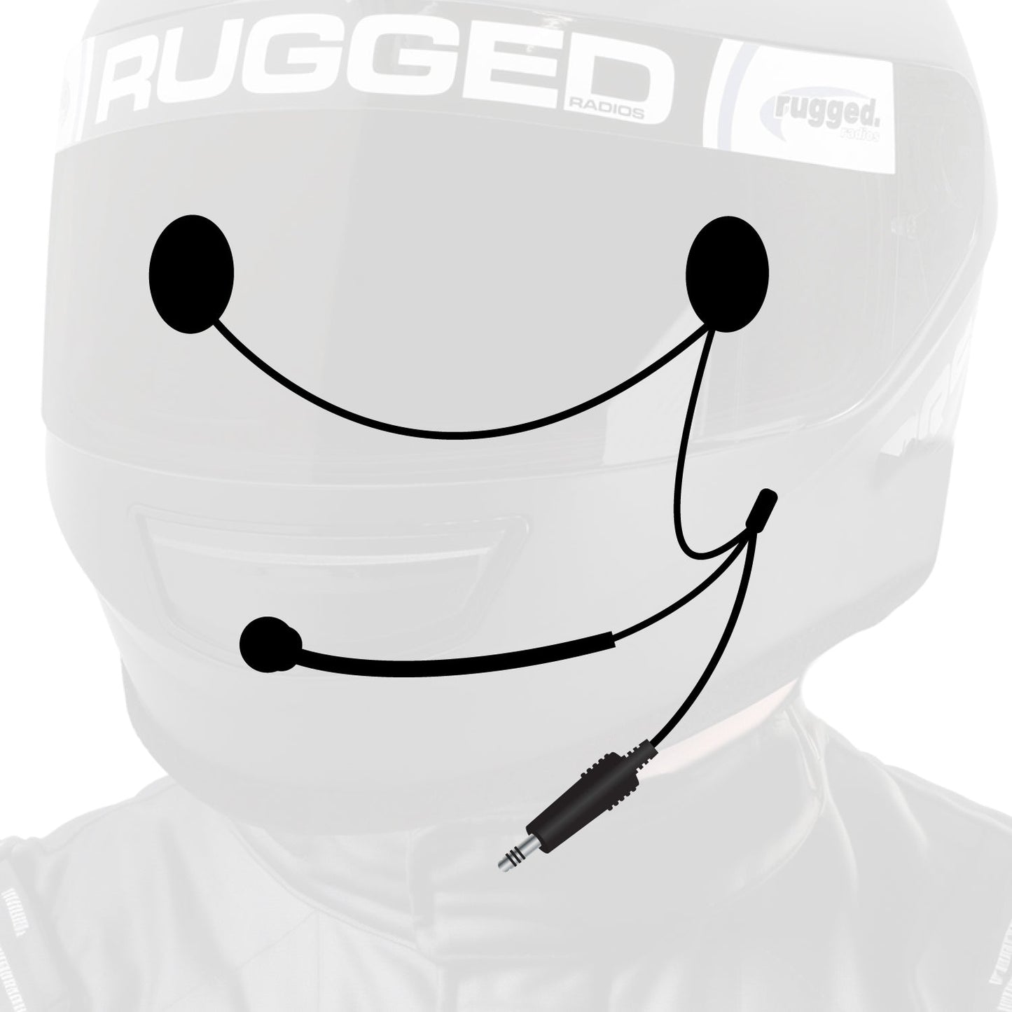4C IMSA Wired Helmet Kit with Speakers and Mic