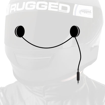 In-Helmet Speakers with 3.5mm Plug - Stereo / Alpha Audio