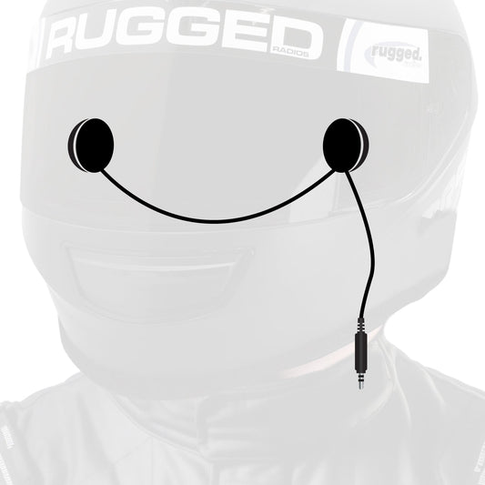 In-Helmet Speakers with 3.5mm Plug - Stereo / Alpha Audio