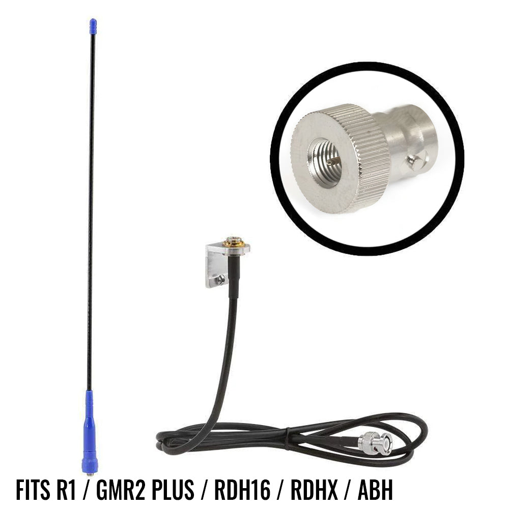 External Headset Antenna Kit with BNC Connector for Handheld Radios - For V3 / RH5R