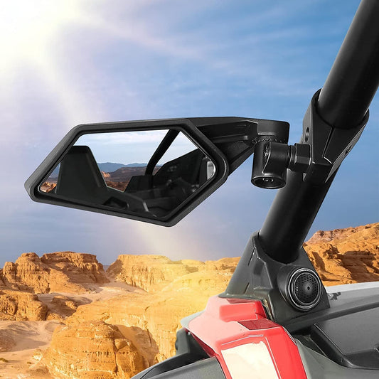 UTV Side Mirrors With 1.75"-2" roll bar For  Polaris RZR/ Talon/Pioneer/ Kawasaki - Kemimoto