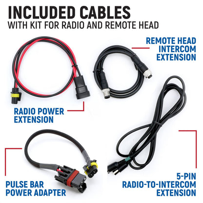 Polaris Xpedition - Radio and Remote Head Intercom Mount Kit - For Radio Only