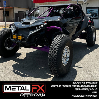 Metal FX Offroad Delta 6R Forged Monoblock Beadlock UTV Wheel