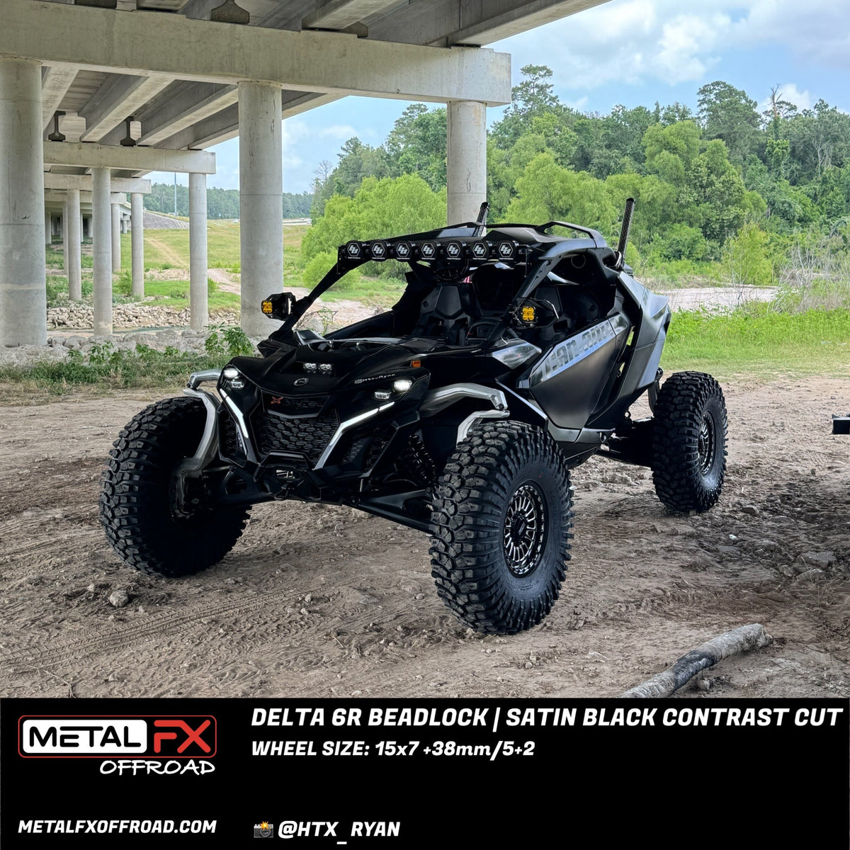 Metal FX Offroad Delta 6R Beadlock UTV wheel