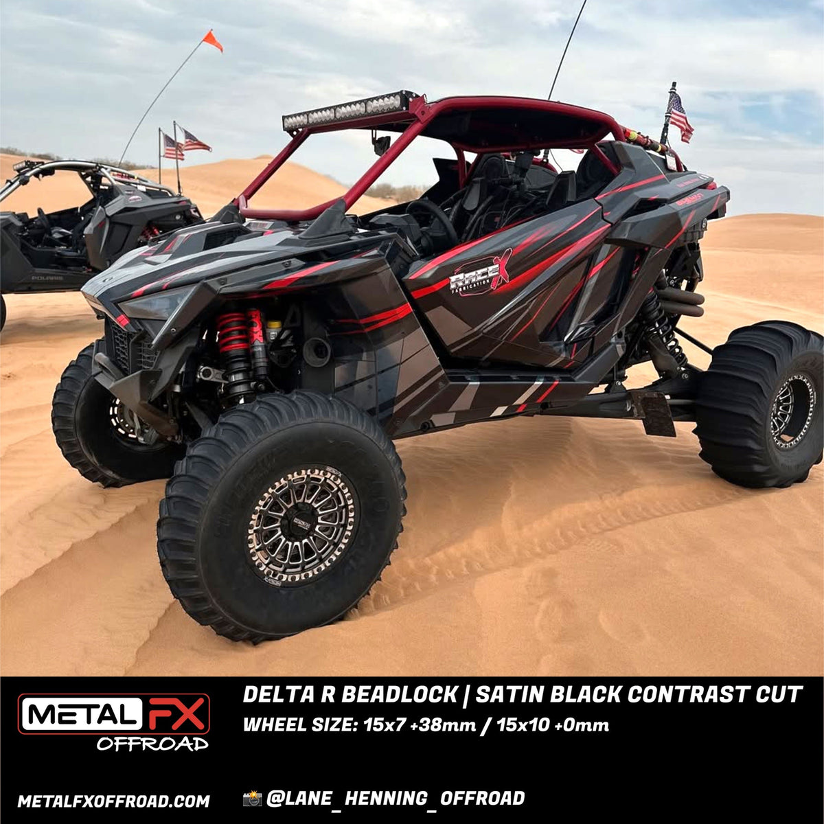 Metal FX Offroad Delta R Beadlock UTV wheel