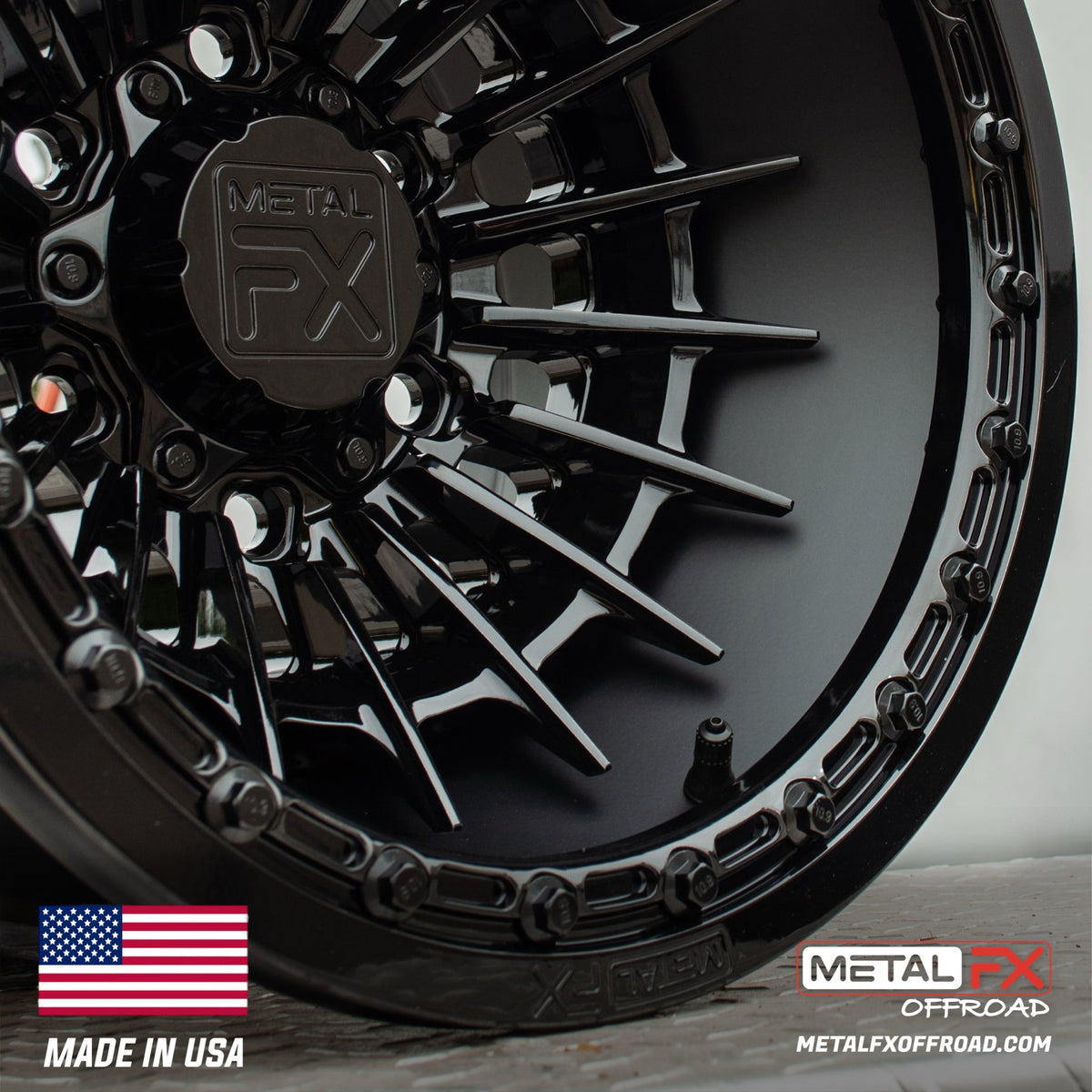 Metal FX Offroad Mobster 6R Forged 3-Piece Beadlock UTV Wheel