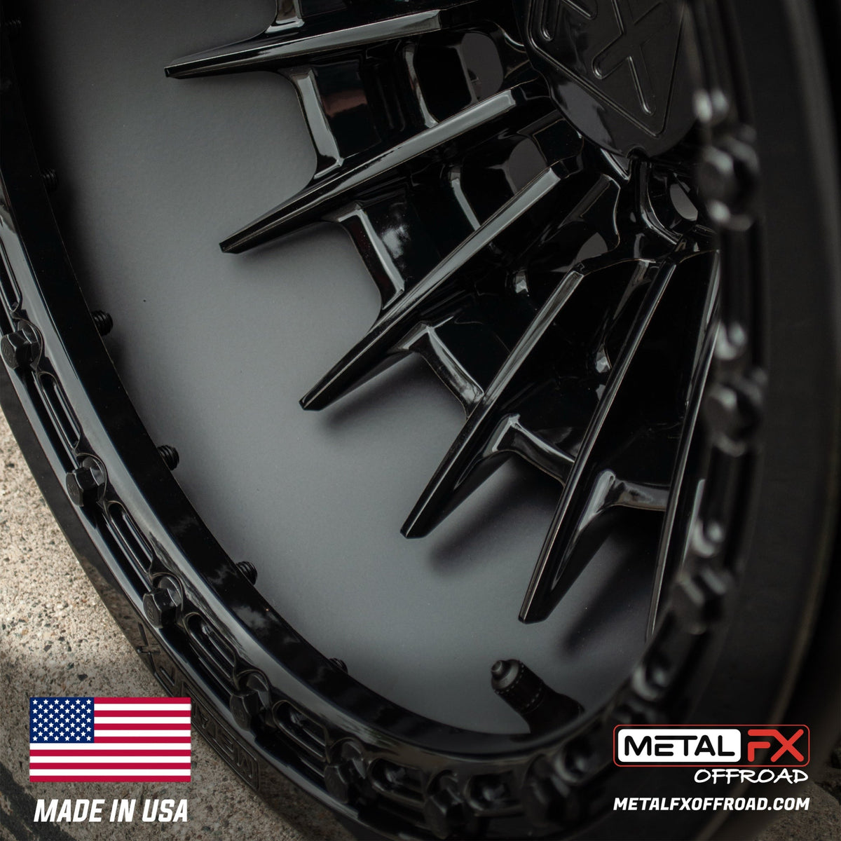 Metal FX Offroad Mobster 6R Forged 3-Piece Beadlock UTV Wheel