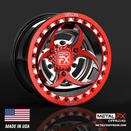 Metal FX Offroad Biohazard 6R Forged 3-Piece Beadlock UTV Wheel