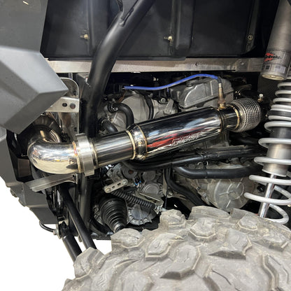 Rpm Rzr Pro Xp & Turbo R Full 3" Exhaust - Rpm Monster Core 3" Muffler & Mid Pipe