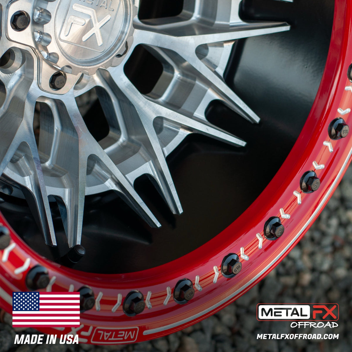 Metal FX Offroad Fang R Forged 3-Piece Beadlock UTV Wheel