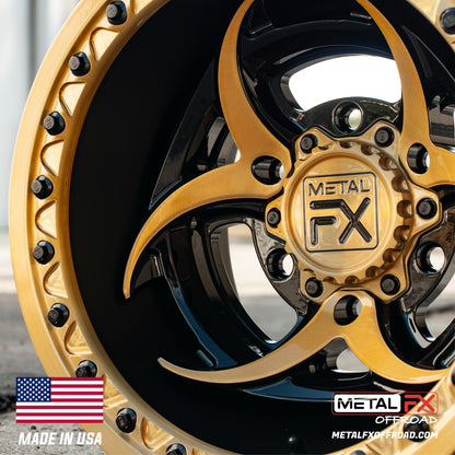 Metal FX Offroad Biohazard 6R Forged 3-Piece Beadlock UTV Wheel