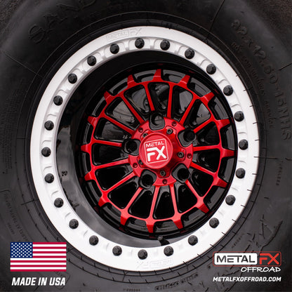 Metal FX Offroad Delta R Forged 3-Piece Beadlock UTV Wheel