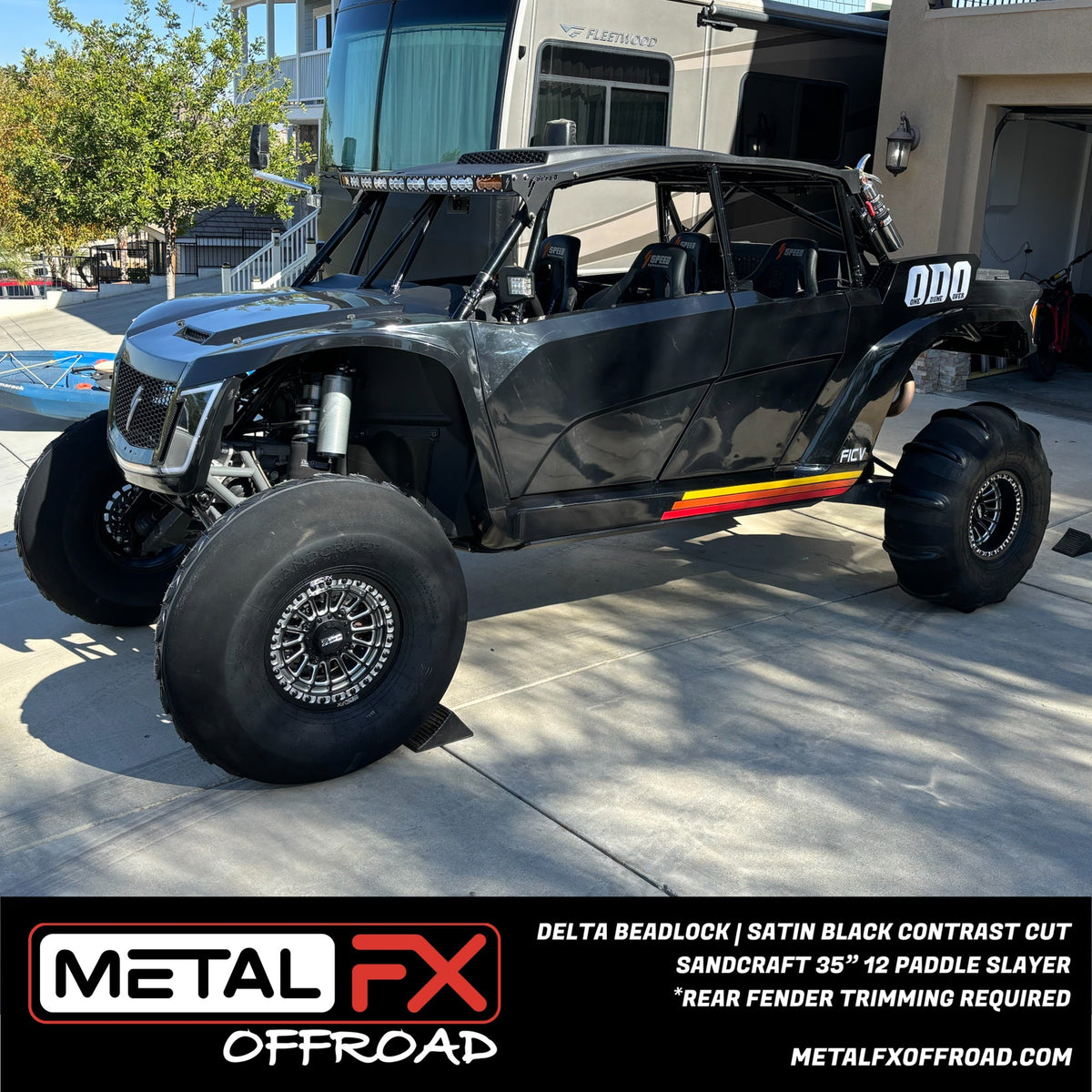 Metal FX Offroad Delta Beadlock UTV wheel