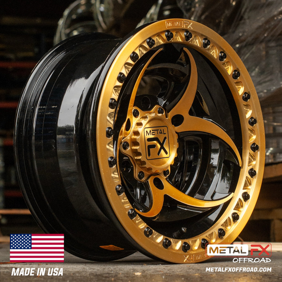 Metal FX Offroad Biohazard 6R Forged 3-Piece Beadlock UTV Wheel