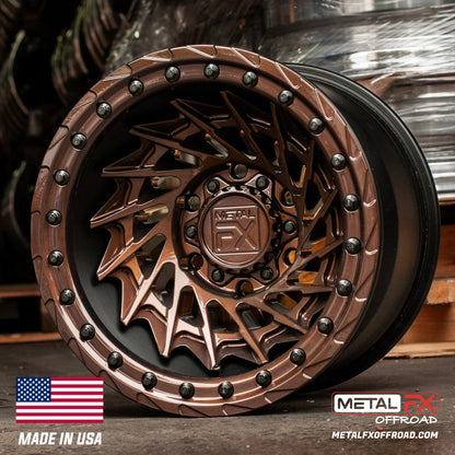 Metal FX Offroad Typhoon 6R Forged 3-Piece Beadlock UTV Wheel