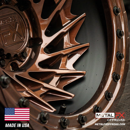 Metal FX Offroad Typhoon 6R Forged 3-Piece Beadlock UTV Wheel