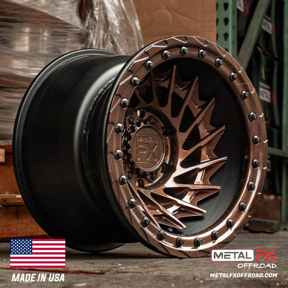 Metal FX Offroad Typhoon 6R Forged 3-Piece Beadlock UTV Wheel