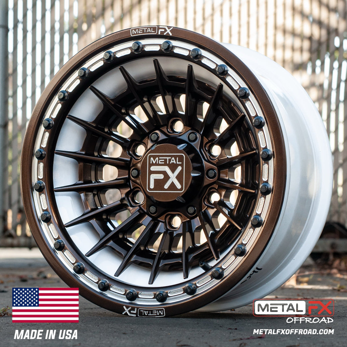 Metal FX Offroad Mobster 6R Forged 3-Piece Beadlock UTV Wheel