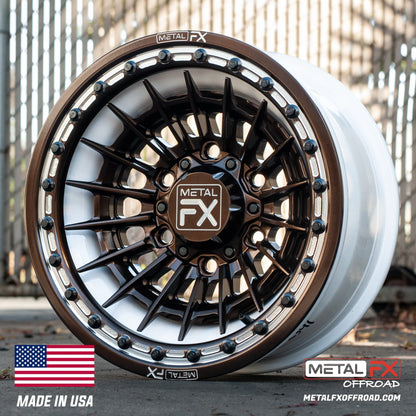 Metal FX Offroad Mobster 6R Forged 3-Piece Beadlock UTV Wheel