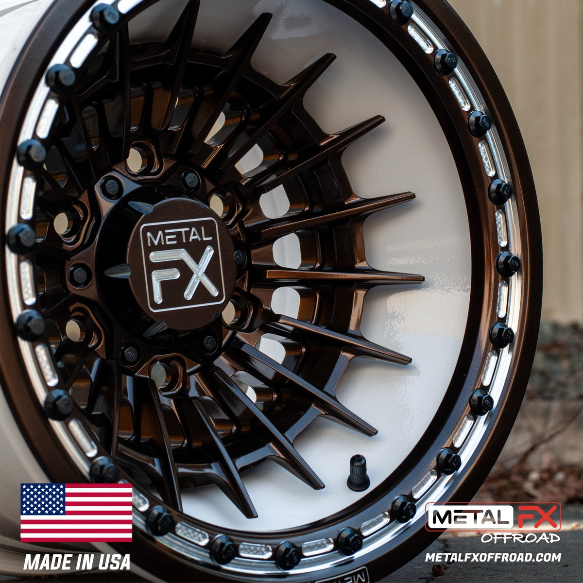 Metal FX Offroad Mobster 6R Forged 3-Piece Beadlock UTV Wheel