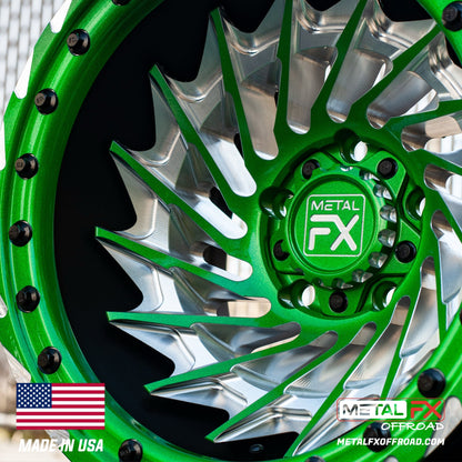 Metal FX Offroad Typhoon R Forged 3-Piece Beadlock UTV Wheel