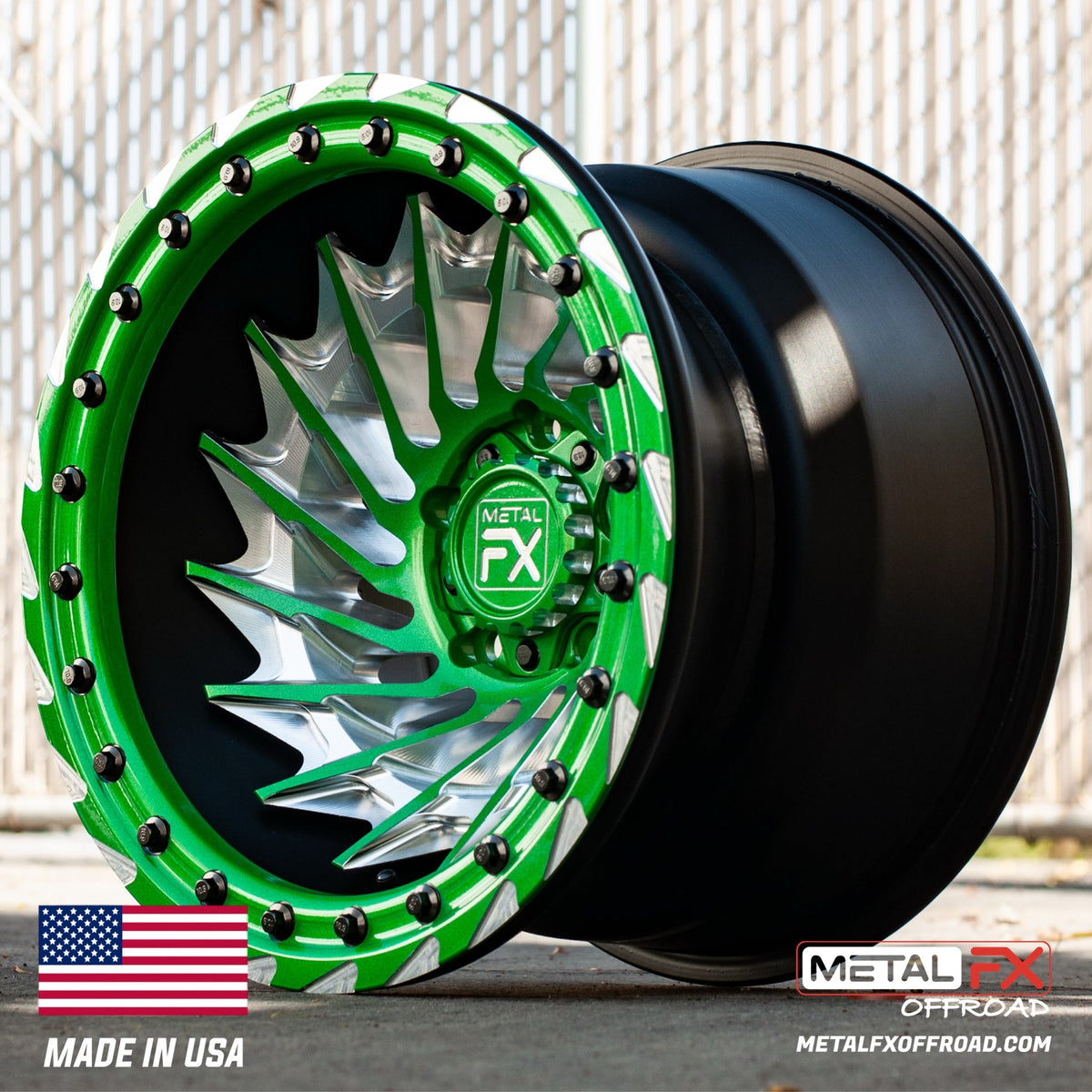 Metal FX Offroad Typhoon R Forged 3-Piece Beadlock UTV Wheel