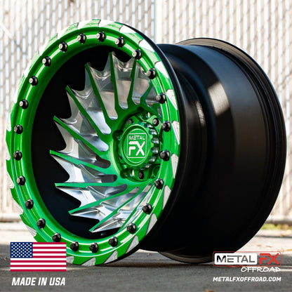 Metal FX Offroad Typhoon R Forged 3-Piece Beadlock UTV Wheel