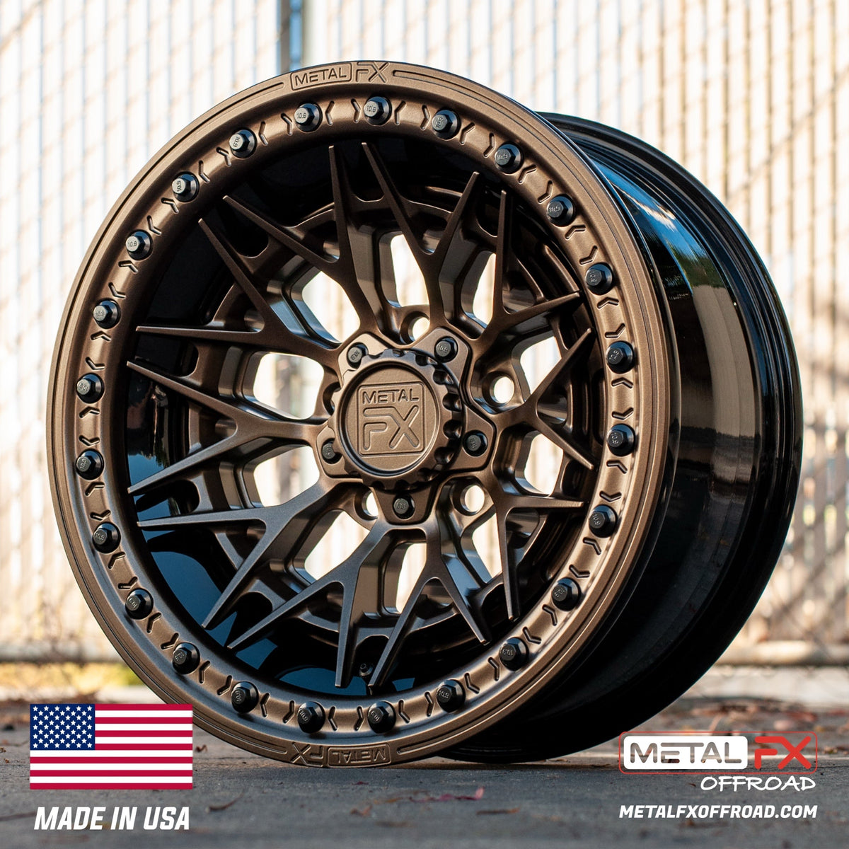 Metal FX Offroad Fang R Forged 3-Piece Beadlock UTV Wheel