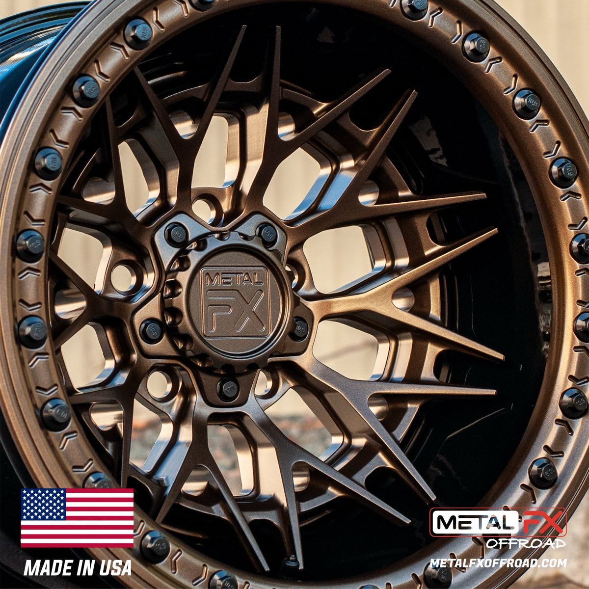 Metal FX Offroad Fang R Forged 3-Piece Beadlock UTV Wheel