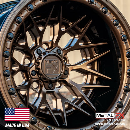 Metal FX Offroad Fang R Forged 3-Piece Beadlock UTV Wheel