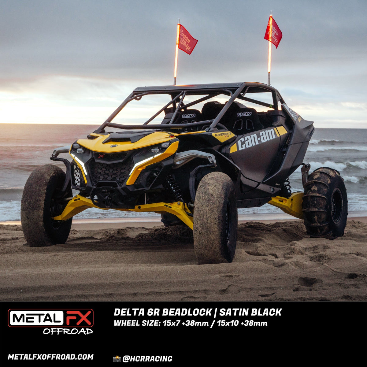 Metal FX Offroad Delta 6R Beadlock UTV wheel