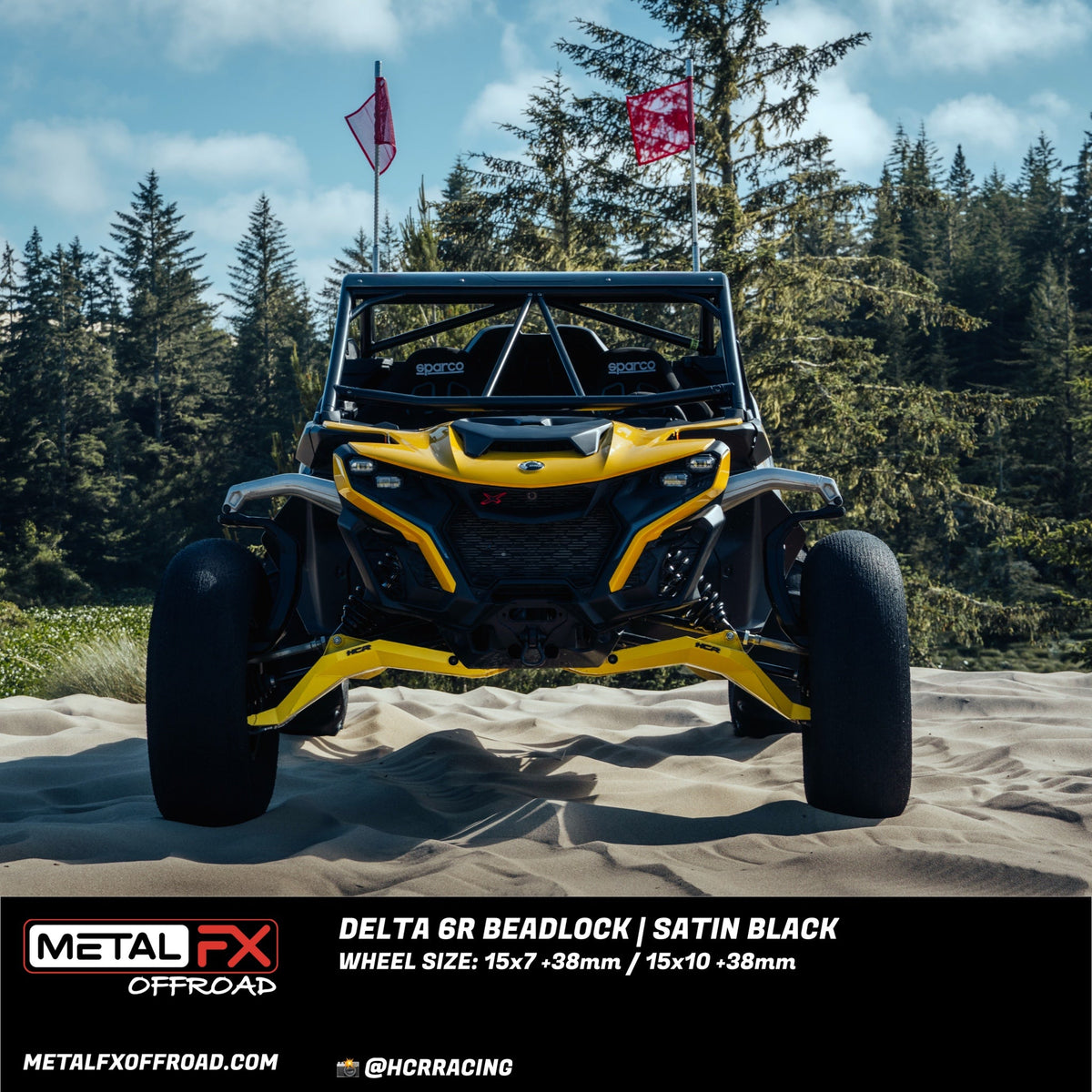Metal FX Offroad Delta 6R Beadlock UTV wheel