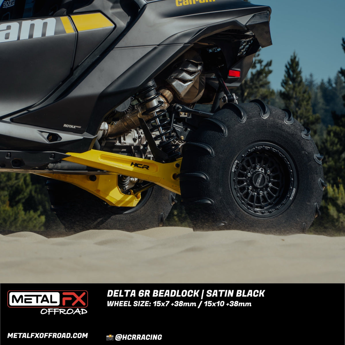 Metal FX Offroad Delta 6R Beadlock UTV wheel