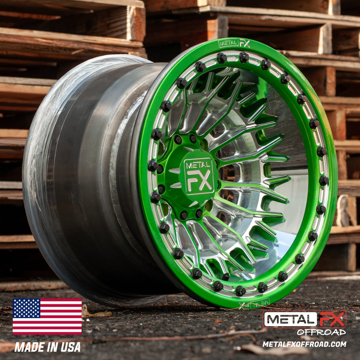 Metal FX Offroad Falcon Forged 3-Piece Beadlock UTV Wheel