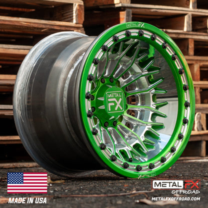 Metal FX Offroad Falcon Forged 3-Piece Beadlock UTV Wheel