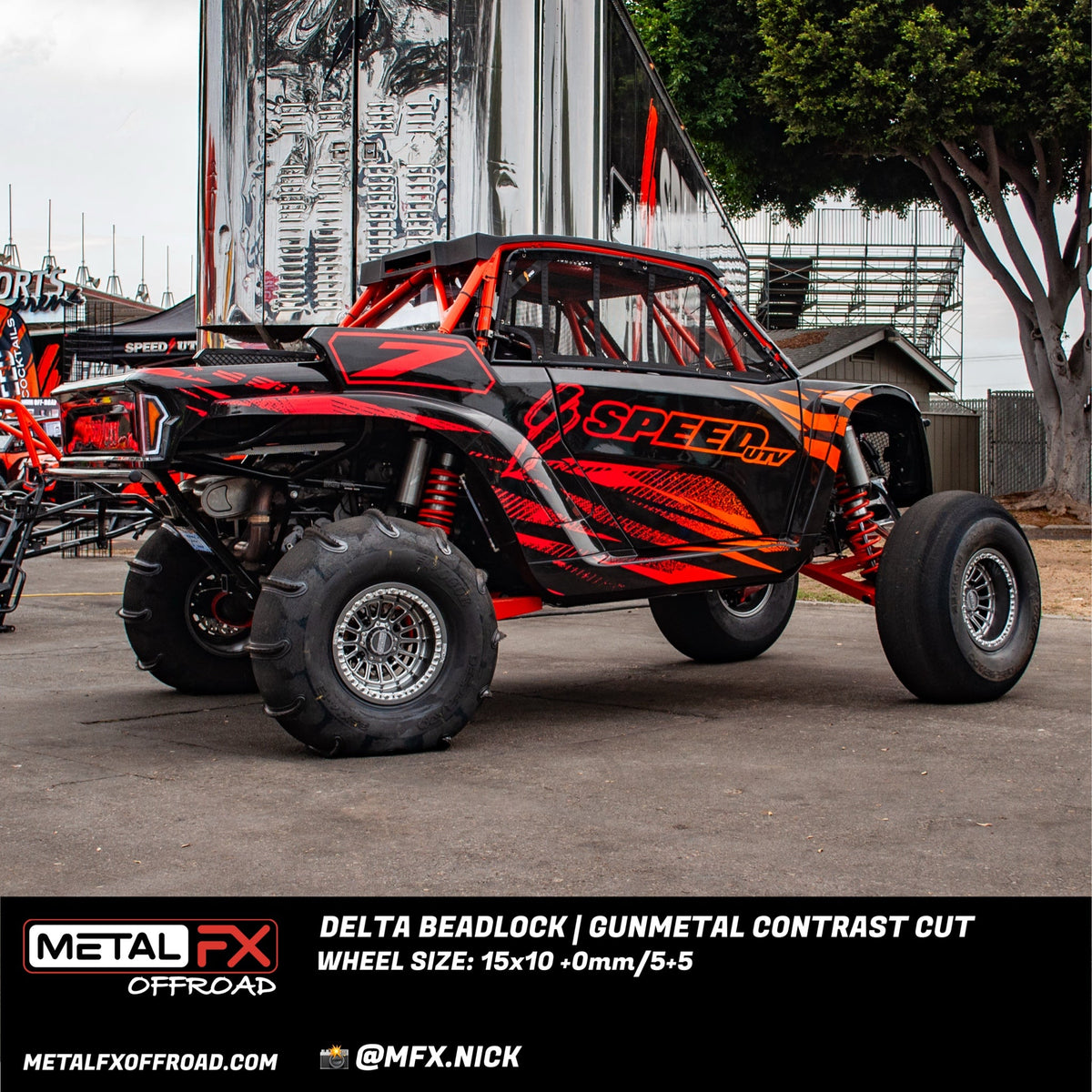 Metal FX Offroad Delta Beadlock UTV wheel