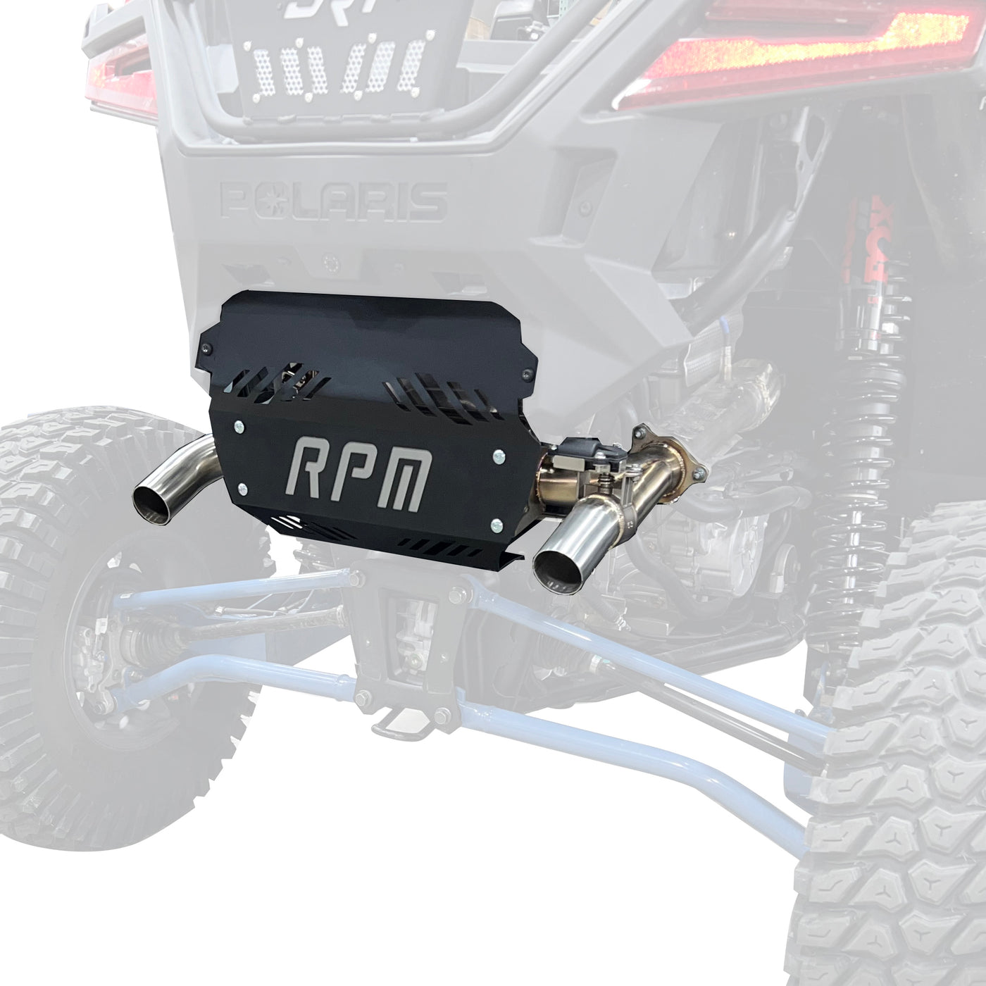 Rpm Rzr Pro Xp & Turbo R E-Valve Muffler - Dual Tip Captains Choice Exhaust - 2020-2025 Pro Xp & Turbo R