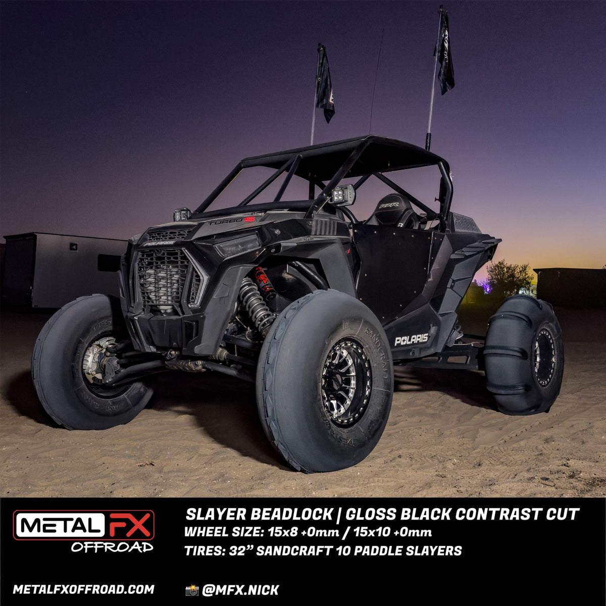 Metal FX Offroad Slayer Beadlock UTV wheel