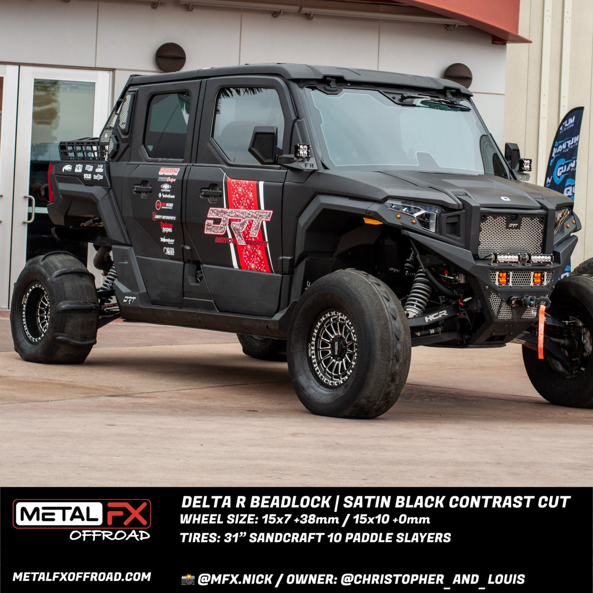 Metal FX Offroad Delta R Beadlock UTV wheel