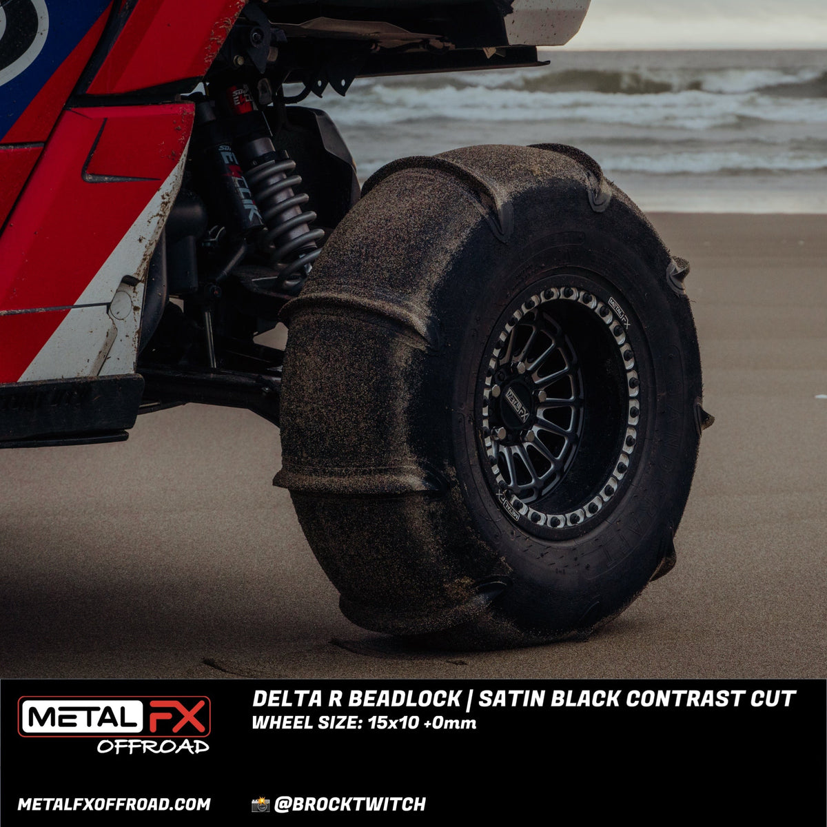 Metal FX Offroad Delta R Beadlock UTV wheel